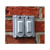 Sigma Electric Electrical Box Cover, 2 Gang, Rectangular, Metal Die-Cast, GFCI, Duplex and Round Receptacle 14945